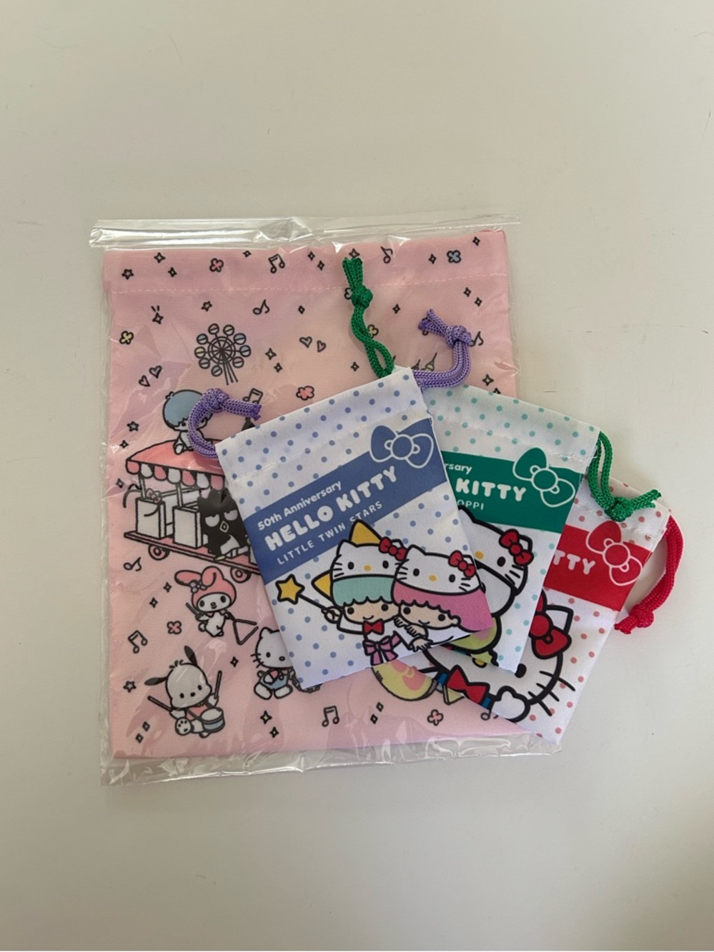 Sanrio Japan Drawstring Bags Set